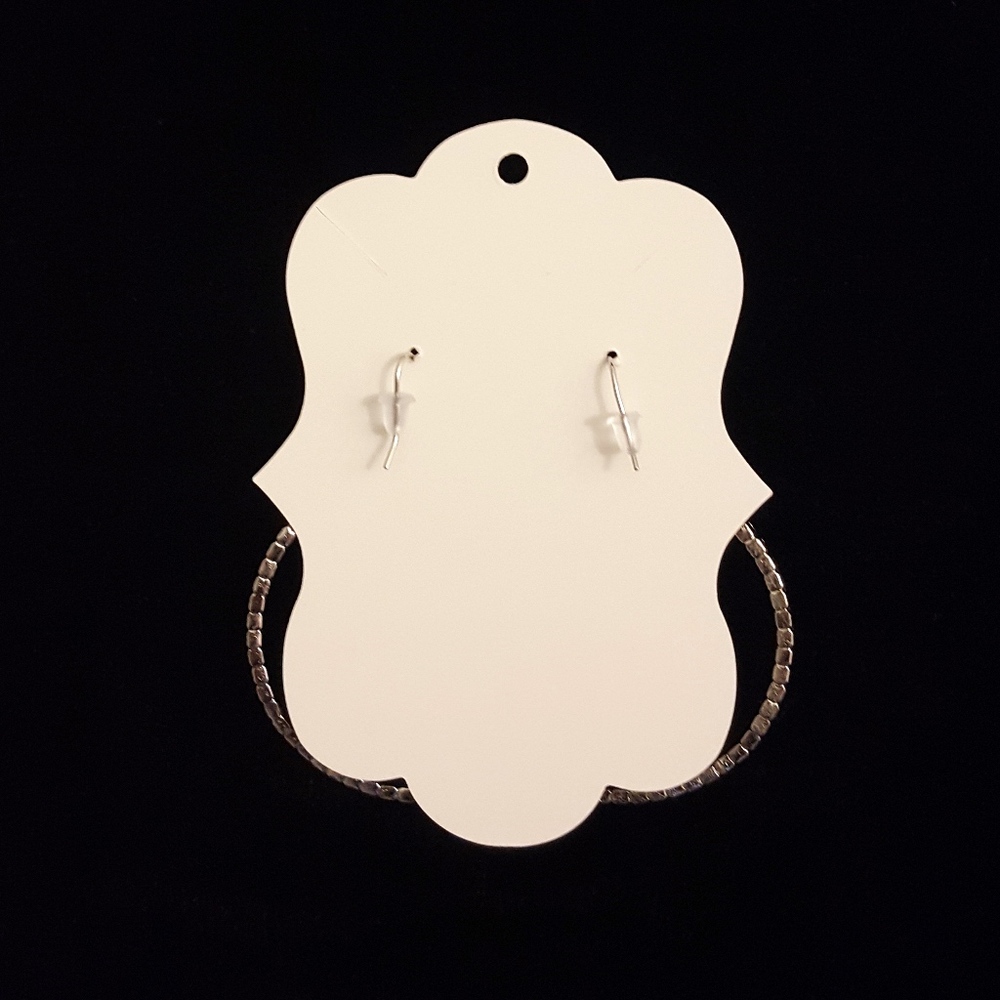Rhinestone Hoop Earring - Picture 3 of 3